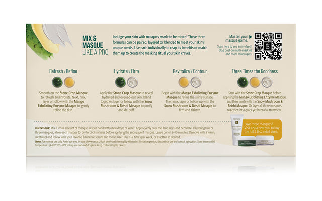 Mix and Masque Trio: Refine & Restore Gift Set